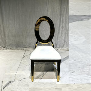 Chaise en acier inoxydable de location d'événement de qualité supérieure Charis O Back de mariage durable et bon marché Offres Spéciales - Product Image 1