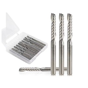 3.175 MM 4 MM Woodworking <strong>Router</strong> <strong>Bits</strong> Single Flute Aluminum Cutting Tools CNC <strong>Router</strong> <strong>Bits</strong> - Product Image 2