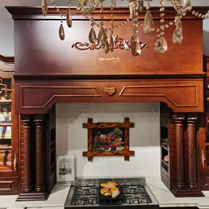 KINGV-mueble de cocina de madera maciza, mueble de estilo clásico Vintage, Europeo, duradero, Color personalizado, EE. UU.