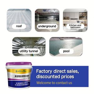 JS POLYMER <b>CEMENT</b> <b>WATERPROOF</b> COATING <b>for</b> Bathroom Kitchen Use High Tensile Strength 5 Year Warranty Environmentally-friendly - Product Image 2