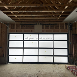 Puertas de <span class=keywords><strong>Garaje</strong></span> Modernas Chinas Automáticas, <span class=keywords><strong>Seccionales</strong></span>, Dobles, de Aleación de Aluminio, Plegables, Impermeables, para Uso Doméstico, Terminadas - Product Image 6