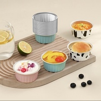Moule à muffins en papier aluminium avec couvercles, moule à mini-gâteaux en papier aluminium jetable