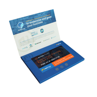 Brochure vidéo cadeau avec écran LCD de 4,3, 5 ou 7 pouces, livre vidéo pour lancement de produits, marketing