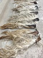 Ruban en poils de queue de cheval, brosse à cheveux secs en crin de cheval, matériau pour produits industriels