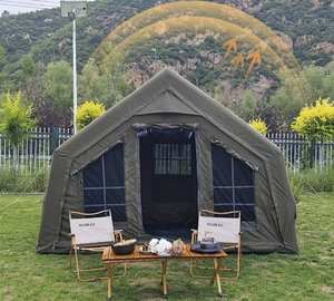 Tente de toit gonflable 3-4 personnes, camping quatre saisons, 8 étapes, imperméable, résistante aux UV, portable, ouverture rapide automatique, Oxford 600D - Product Image 2