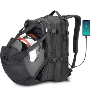 Bolsa de Almacenamiento para Casco de Ciclismo de Gran Capacidad, Bolsa para Casco de Motocicleta Molle con USB - Product Image 1