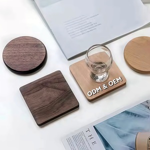 Wholesale Custom Factory OEM Bamboo FSC <strong>Drink</strong> <strong>Coaster</strong> Walnut Wooden <strong>Coaster</strong> Beech <strong>Coasters</strong> <strong>for</strong> Coffee Cup - Product Image 3
