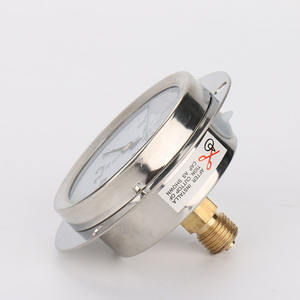 압력 게이지 <span class=keywords><strong>Bourdon</strong></span> 튜브 기체 및 액체 매체 압력계 진공 압력을위한 기계식 공기 압력 게이지 - Product Image 3