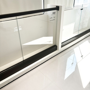 Hiện đại ngoài trời nhôm U kênh Kính cầu thang lan can ban công lan can thiết kế lan can nhà sản xuất - Product Image 1