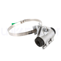 Support de poteau utilitaire en acier inoxydable galvanisé pour fibre optique, installation aérienne FTTH, matériel de télécommunication