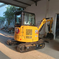 Mini-excavatrice d'occasion Caterpillar CAT303.5E 3,5 tonnes CAT303.5E2 avec climatisation, plusieurs godets, télécommande et garantie
