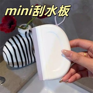 Mini espátula para limpieza de ventanas de vidrio, herramienta manual de plástico blanca y azul - Product Image 4