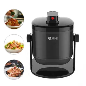 7 In 1 Cooking Functions Electric Cook Curry Machine Drum Design Intelligent Cooking Wok Robot Fried Rice Machine