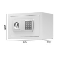 Coffre-fort miniature électronique numérique de 20 cm de haut avec serrure à code pour argent liquide, coffre-fort pour la maison