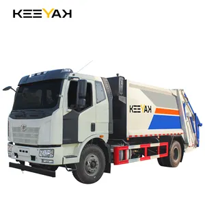Jiefang 14CBM компактный мусоровоз правосторонний компрессионный грузовик для сбора мусора