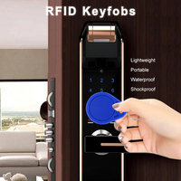 Porte-clés magnétique léger TK4100 125KHZ avec numéro UID laser, badge RFID, ABS réinscriptible,