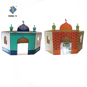 Vendita calda fai da te casa di cartone disegno e colorazione <span class=keywords><strong>Masjid</strong></span> fai da te moschea di cartone - Product Image 6