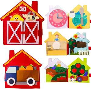 Factory Outlet Inteligencia emocional Fieltro Niño Busy Book Montessori Juguetes de viaje para el aprendizaje sensorial <span class=keywords><strong>del</strong></span> bebé - Product Image 2