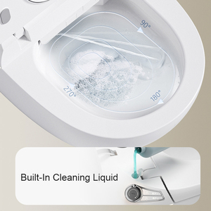 <span class=keywords><strong>Toilette</strong></span> intelligente murale avec siège chauffant et chasse <span class=keywords><strong>d</strong></span>'eau automatique pour salles de bain compactes - Product Image 4