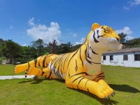 Vente chaude Géant Gonflable Tigre Modèle Dessin Animé Gonflable Mascotte Tigre Sauvage Événement Décoration Gonflable art Sculpture