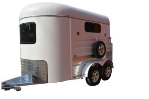 Rimorchio per Cavalli con Telaio Completamente Imbottito, Capacità 3000kg, Sistema di Frenata a Distanza - Product Image 4