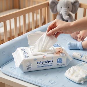 Toallitas Húmedas Ecológicas para Bebés, Fábrica Certificada GMP ISO, Suministro OEM, Pañales y Toallitas Húmedas para Bebés al por Mayor - Product Image 3