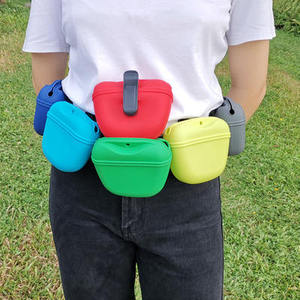 Custom OEM Silicone Treat Bag Leak-Proof Pouch Hands-Free Pet Snack Dispenser Washable <b>Dog</b> Training Gear Wholesale - Product Image 5