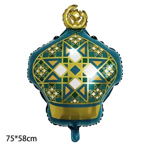 Ballons en aluminium Stars Moon Castle avec <span class=keywords><strong>des</strong></span> lanternes décorées dans une ambiance festive. - Product Image 3