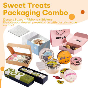 Caja de Papel para Postres de Macaron, Estilo Europeo <span class=keywords><strong>Simple</strong></span>, Rectangular, para Cupcakes, Galletas de Chocolate, Dulces, para Panadería - Product Image 2