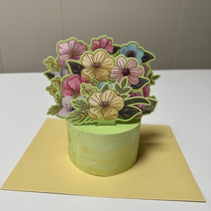 Cartes de vœux pop-up découpées au laser avec motif floral, avec enveloppe et petite carte – Offre spéciale - Product Image 4