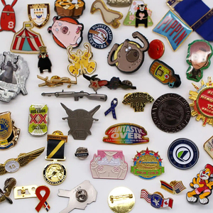 Tùy Chỉnh Ve Áo Pins Nhà Máy Bán Buôn Phim Hoạt Hình Ve Áo Pins Kim Loại Kẽm Hợp Kim Nam Châm Huy Hiệu Thiết Kế Logo Mềm Mại Và Cứng Men Pin - Product Image 3