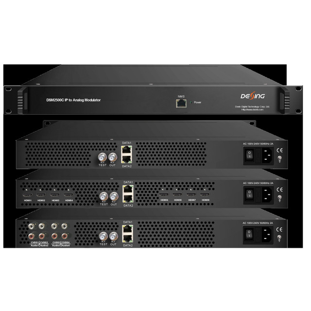 IP to Analog Modulator DSM2500C 48-Channel with 5967MHz-967MHz Frequency Range AC 100/220V Power China
