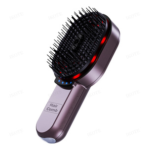 Peine Eléctrico 4 en 1 <span class=keywords><strong>con</strong></span> Spray de Aceite Esencial para el Cabello, Luz Roja, Vibración, Cepillo Relajante para el Cuero Cabelludo, Masajeador para el Cuidado del Cabello - Product Image 1