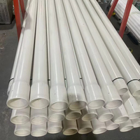 Tuyaux de relevage filetés en PVC-U, diamètres 50, 63, 75, 90, 110 mm, PN10/PN16, pour systèmes d'irrigation de puits profonds et d'alimentation en eau industrielle
