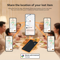 Set de Regalo MFi Find My Card, Dispositivo Inteligente, Mini Rastreador GPS, Localizador de Llaves con Control Remoto Inalámbrico para Cartera y Bolso