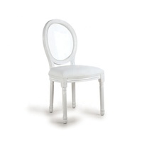 Chaise d'événement blanche de haute qualité de Anji Factory en bois massif doux et utile pour les fêtes, les villas et les parcs