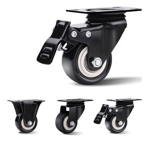 Profession eller Lieferant Schwenkbares Kugellager rad Leichtes 50mm 65mm 75mm PVC-Lenkrad mit Doppel bremse - Product Image 1