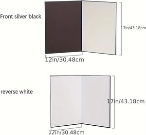 Réflecteur de lumière pliable en carton 3 en 1 pour studio, table, bijoux, cosmétiques, photographie alimentaire - Product Image 4