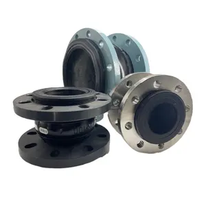 EPDM stainless steel flange type flexible rubber expansion joint single ball expansion joints