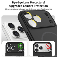 Pelindung Lensa Berkualitas Tinggi dengan Cakupan Penuh untuk iPhone 18 17 Pro Max, Casing Ponsel Magnetik Khusus Anti Benturan dengan Lapisan Lembut Seperti Kulit