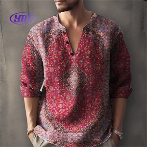 Nouveaux <span class=keywords><strong>T</strong></span>-shirts pour hommes à col en V coupe ample avec motifs africains, tissu 200 grammes, <span class=keywords><strong>meilleur</strong></span> design Y - Product Image 3