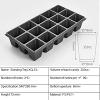 Plateau de germination en plastique pour semis de légumes, 15, 21, 50, 72, 98, 105, 128, 200 cellules, XQ 15