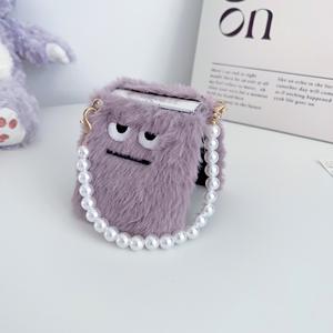 Para <span class=keywords><strong>Z</strong></span> <span class=keywords><strong>Flip</strong></span> 3 Luxury Soft Fluffy PC + Funda protectora de felpa a prueba de golpes para teléfono con Protector de cámara Diseño lindo Bolsa OPP incluida - Product Image 3