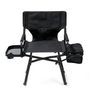Alta qualità sedia da pesca regolabile in metallo in alluminio per esterni spiaggia moderna sedia pieghevole sedia da campeggio con tavolino