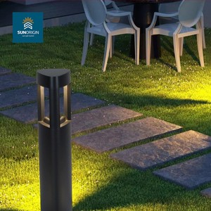 โคมไฟสนามหญ้า LED สีขาวอบอุ่นทรงสี่เหลี่ยมสำหรับตกแต่งสวนกลางแจ้งทำจากอลูมิเนียมกันน้ำได้ IP65สีขาว - Product Image 5