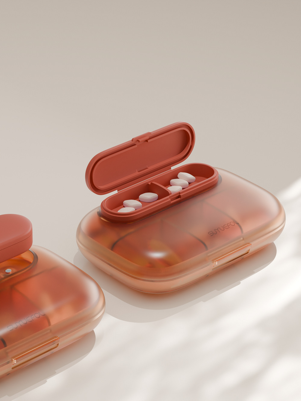6 carrés orange