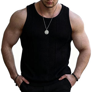 เสื้อกล้ามออกกำลังกายแบบสั่งตัดเย็บพิเศษ ขนาด EU 180 GSM สำหรับผู้ชาย ผลิตจากโพลีเอสเตอร์ เหมาะสำหรับเล่นบาสเก็ตบอล วิ่ง และออกกำลังกายทั่วไป - Product Image 1