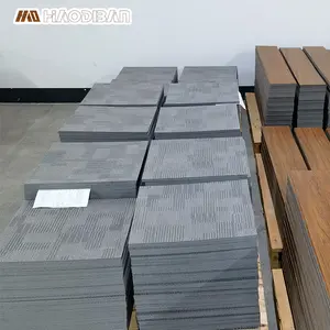Guangdong Werks wasserdichter Teppich texturierter Kleber Bodenbelag LVP LVT-Fliese kommerzielle Luxus-Vinyl-Bodenbelag für Hotelbüro