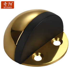QIYANG Acier Inoxydable Noir Demi Lune Butée De <span class=keywords><strong>Porte</strong></span> Design Moderne Monté Au Sol <span class=keywords><strong>Porte</strong></span> Arrêts Wedge pour Hôtels - Product Image 6