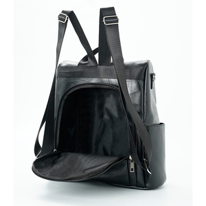 Custom Anti-Theft Fashion <b>Waterproof</b> PU <b>Backpack</b> with Zipper Closure for Women Girls <b>School</b> Outdoor Travel 20-35L Capacity - Product Image 4